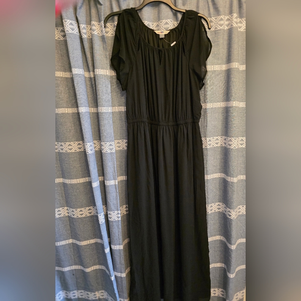 Old Navy Waist-Defined Black Maxi Dress NWT Size 2X
